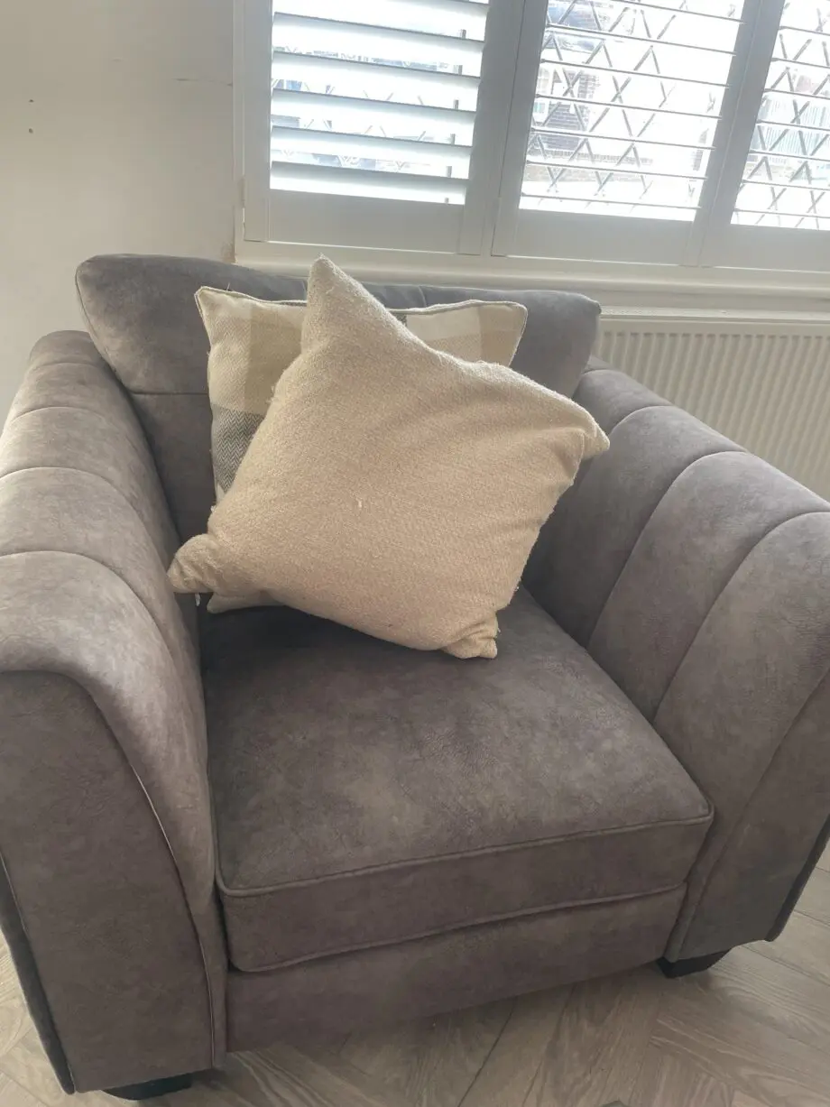 Furniture village 4 seater +armchair