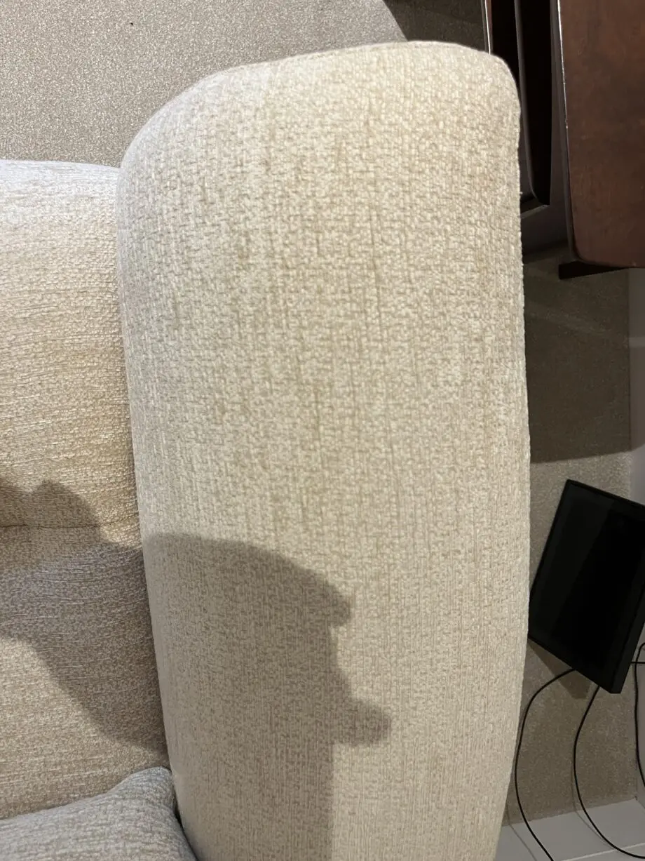 Parker Knoll Hudson two seater sofa and two matching armchairs in Boucle Oyster