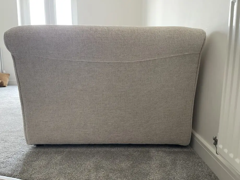Oak furniture Land Ashby 4 Seater pillow back Cream sofa