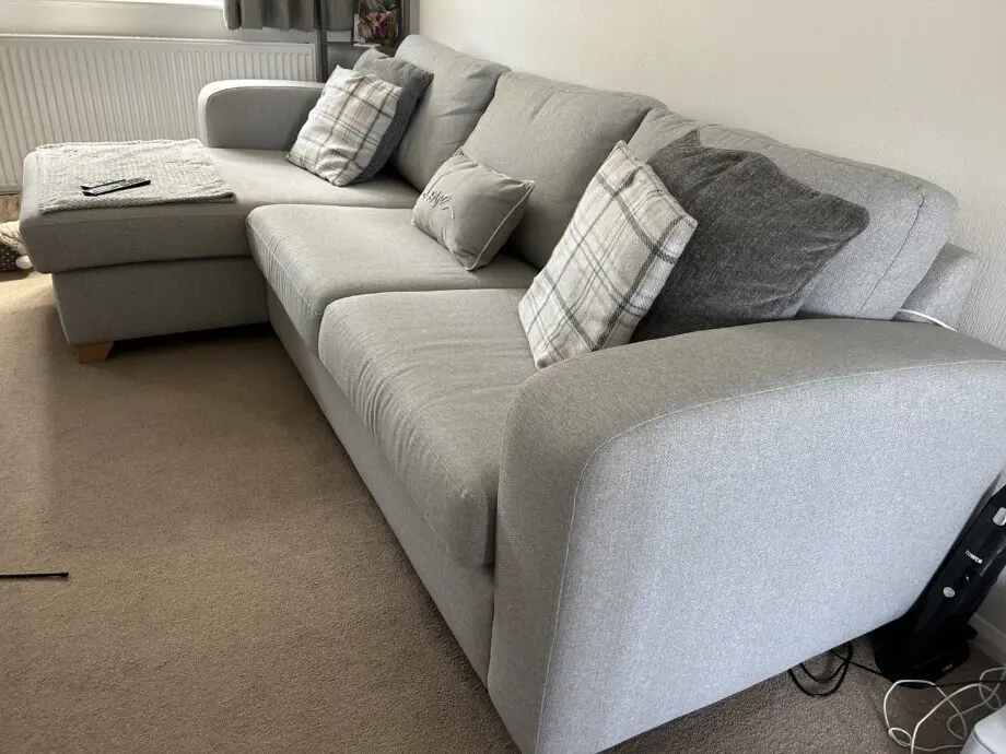 DFS Left Hand Facing Chaise Corner Sofa