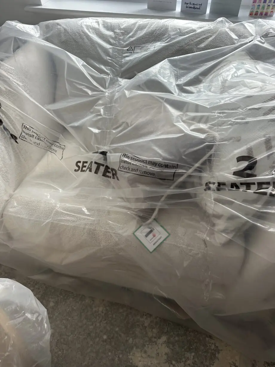Ada chenille cuddler sofa
