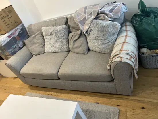 Grey sofa. Very comfy