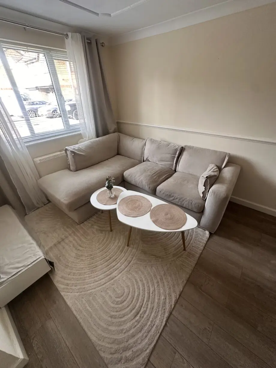Edgware Luxe Chenille Left Corner Sofa - Palen Linen
