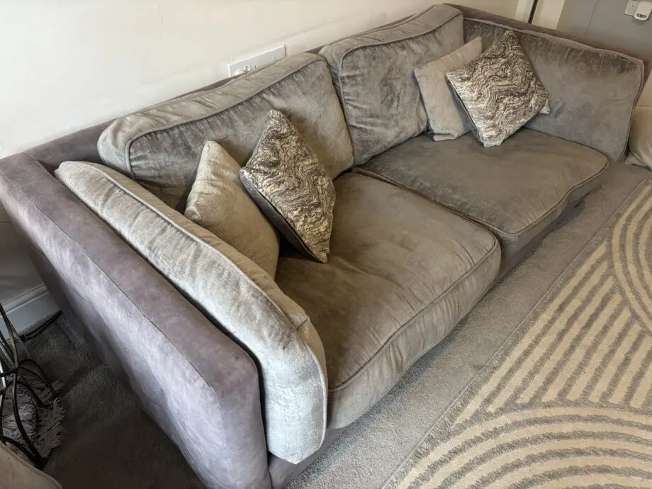DFS Grey 2 and 3 seater sofa