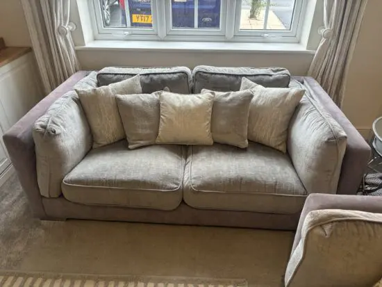 DFS Grey 2 and 3 seater sofa