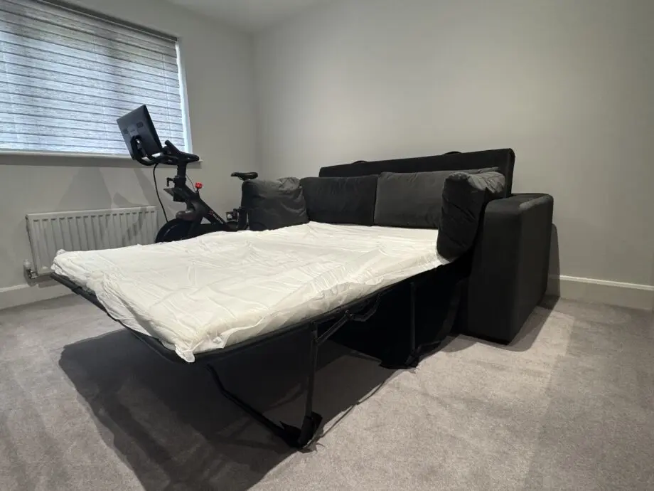Made Mogen 3 Seat Sofa Bed Dark Anthracite/Black. Never used as a bed