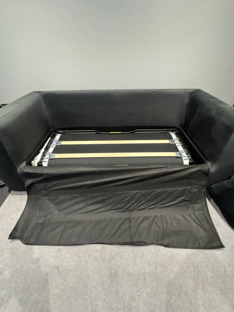 Made Mogen 3 Seat Sofa Bed Dark Anthracite/Black. Never used as a bed