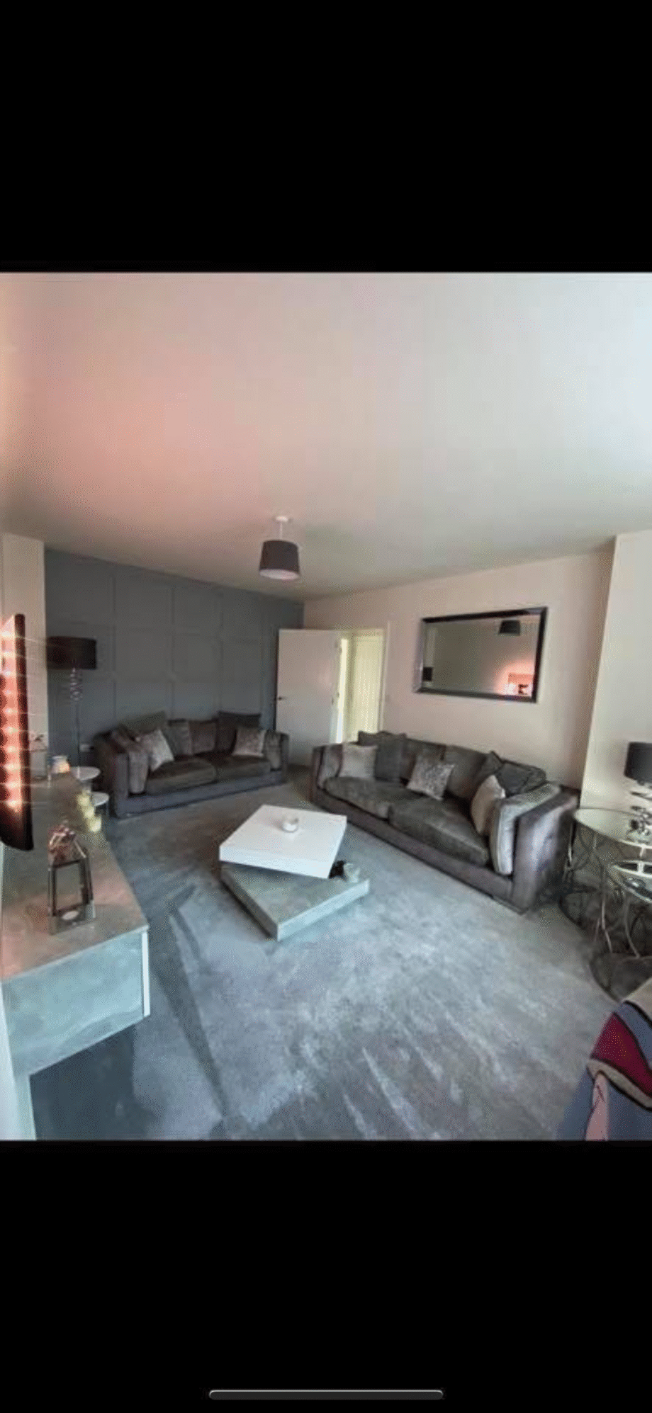 DFS Vivien Grey 2 and 3 seater sofa