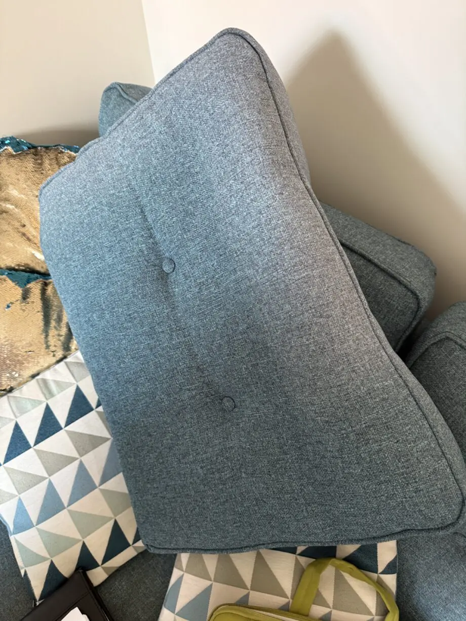 DFS French Connection Zinc Teal Left hand facing Arm Corner Sofa