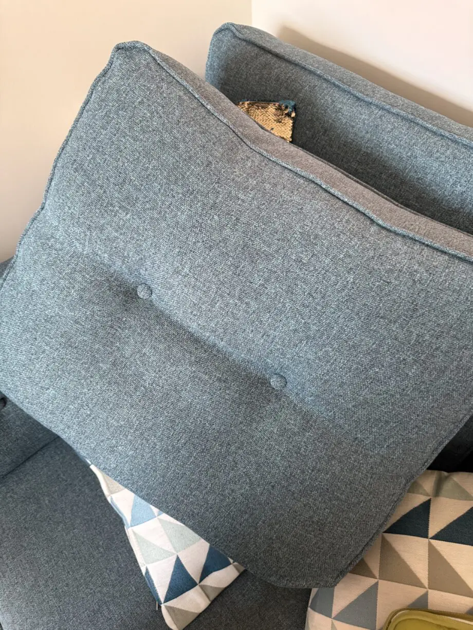 DFS French Connection Zinc Teal Left hand facing Arm Corner Sofa