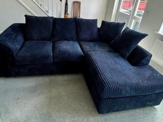 Navy Blue Corner Sofa