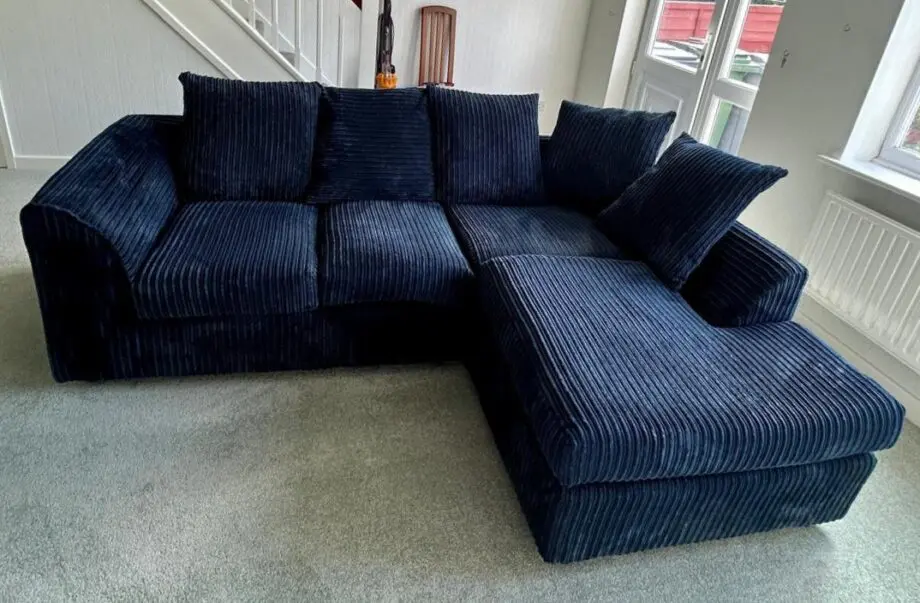 Navy Blue Corner Sofa