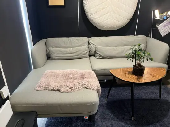 Made.com Modern Sofa with chaise longue