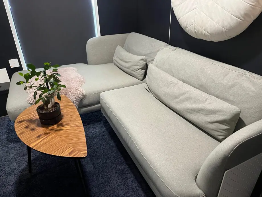 Made.com Modern Sofa with chaise longue