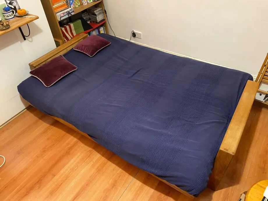 The Futon Company solid oak Vienna 3 seater sofa bed