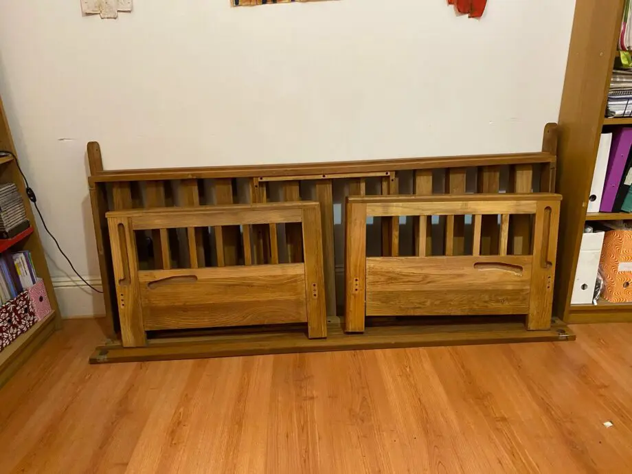The Futon Company solid oak Vienna 3 seater sofa bed