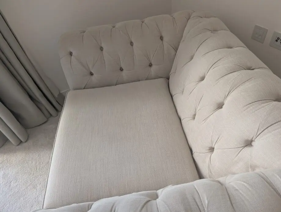 Next Beige/Oatmeal Cuddle Sofa/Love Seat