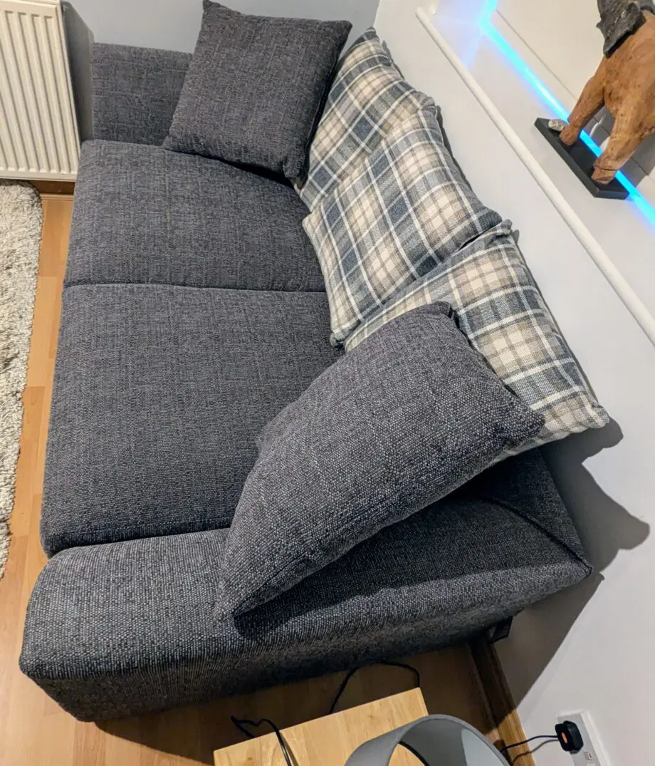 Nevada Fabric Dunelm 3-Seater Sofabed – Dark Grey (Excellent Condition)