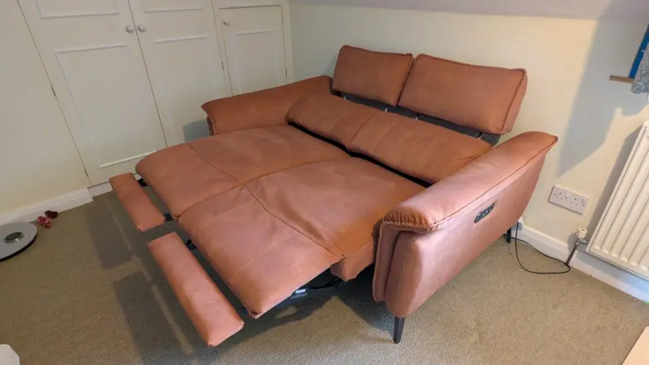 2-Seater Power Recliner Sofa with Power Headrests (4 Years Warranty)