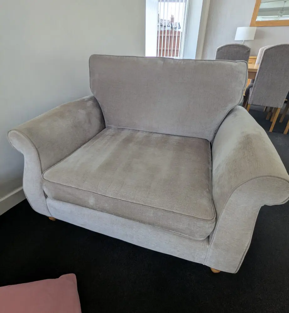 Next Mink Chenille Ashford Settee and Chairs