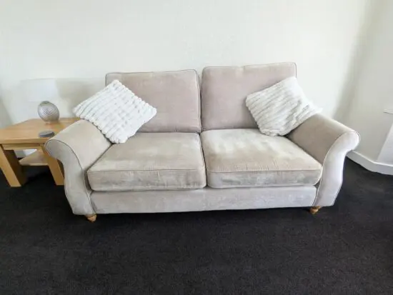 Next Mink Chenille Ashford Settee and Chairs