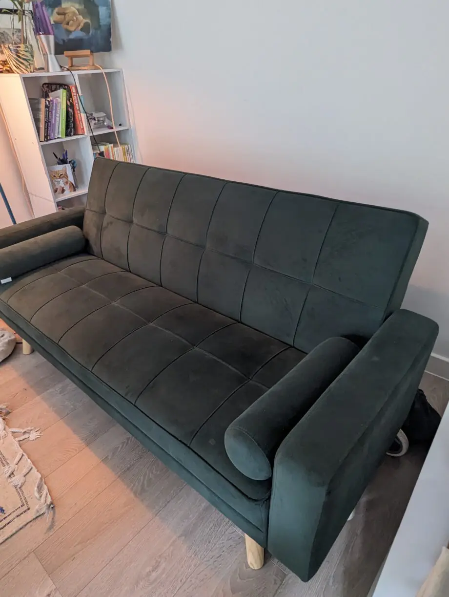 Green Velvet 2 Seater reclining sofa bed - Wayfair