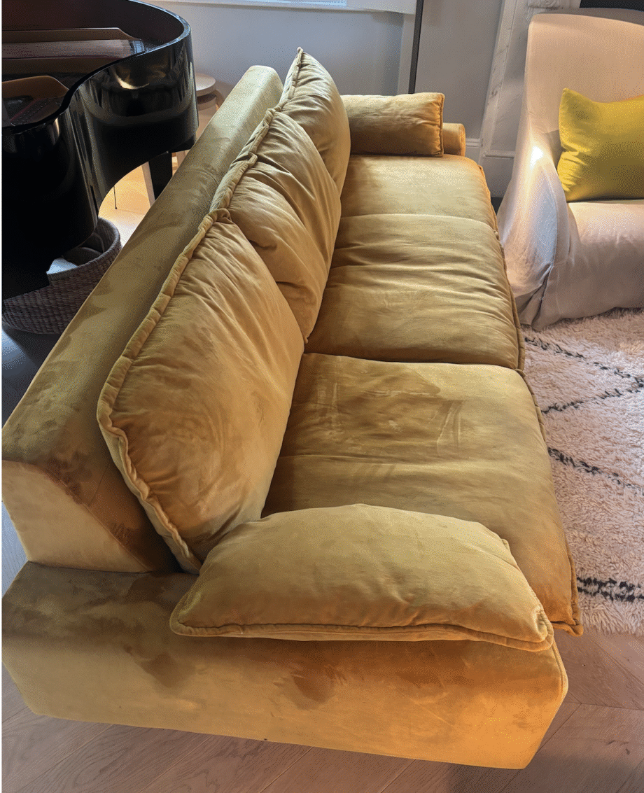 Retro Velvet Sofa 3 Seat by HKliving