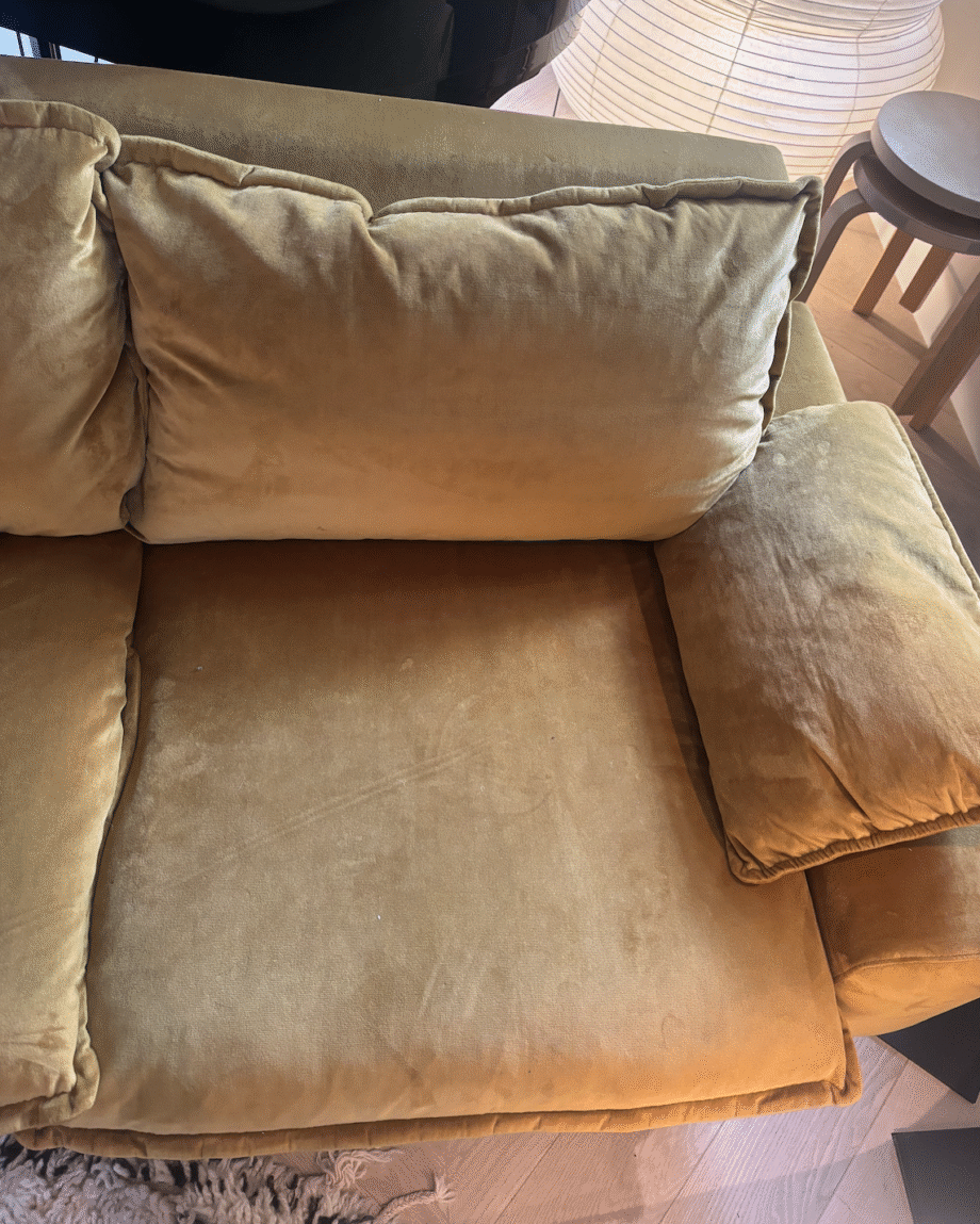 Retro Velvet Sofa 3 Seat by HKliving
