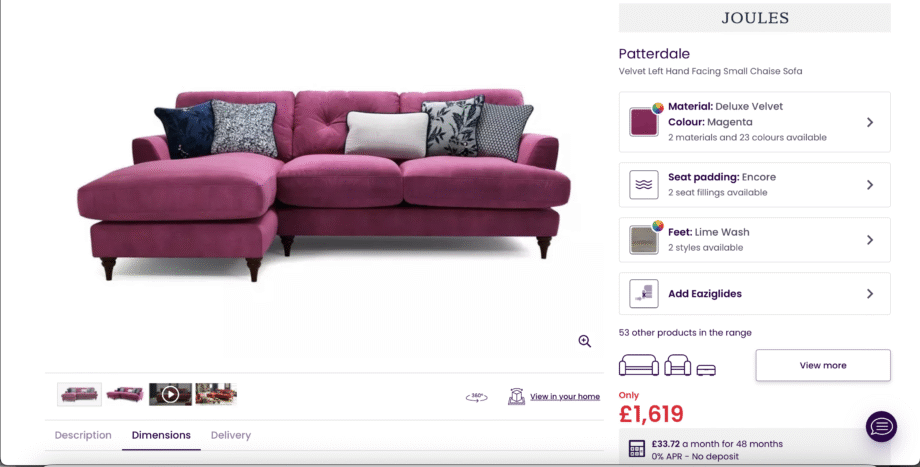 Joules Patterdale DFS Corner