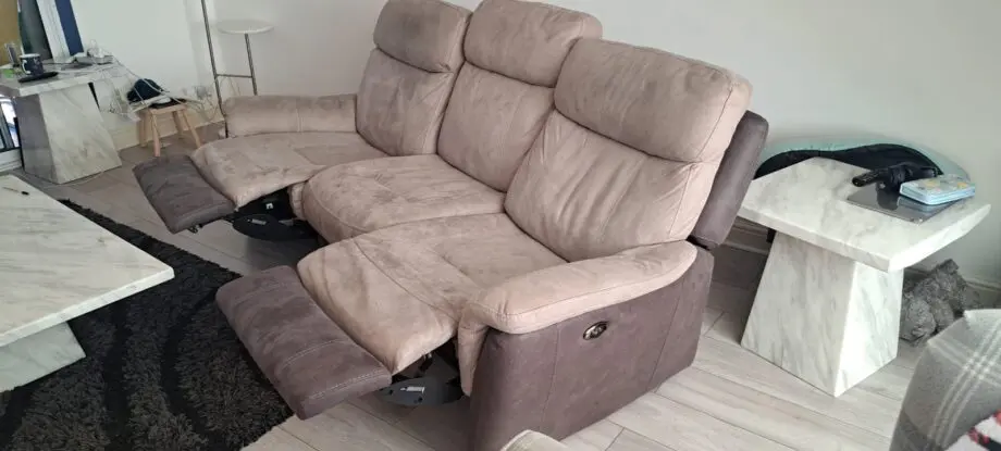 This a DFS Sofa, the colour is Beige/brown