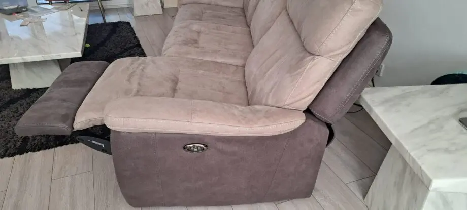 This a DFS Sofa, the colour is Beige/brown