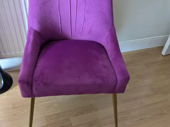 Stunning Pink Velvet Accent Chairs (Set of 2)