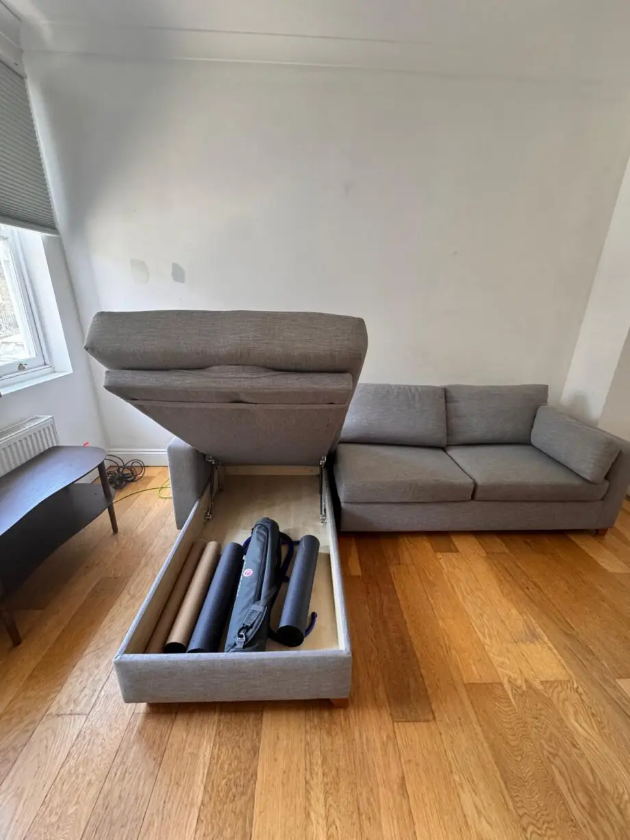 The Ashwell 5 Seater Left Chaise Storage Sofa Bed