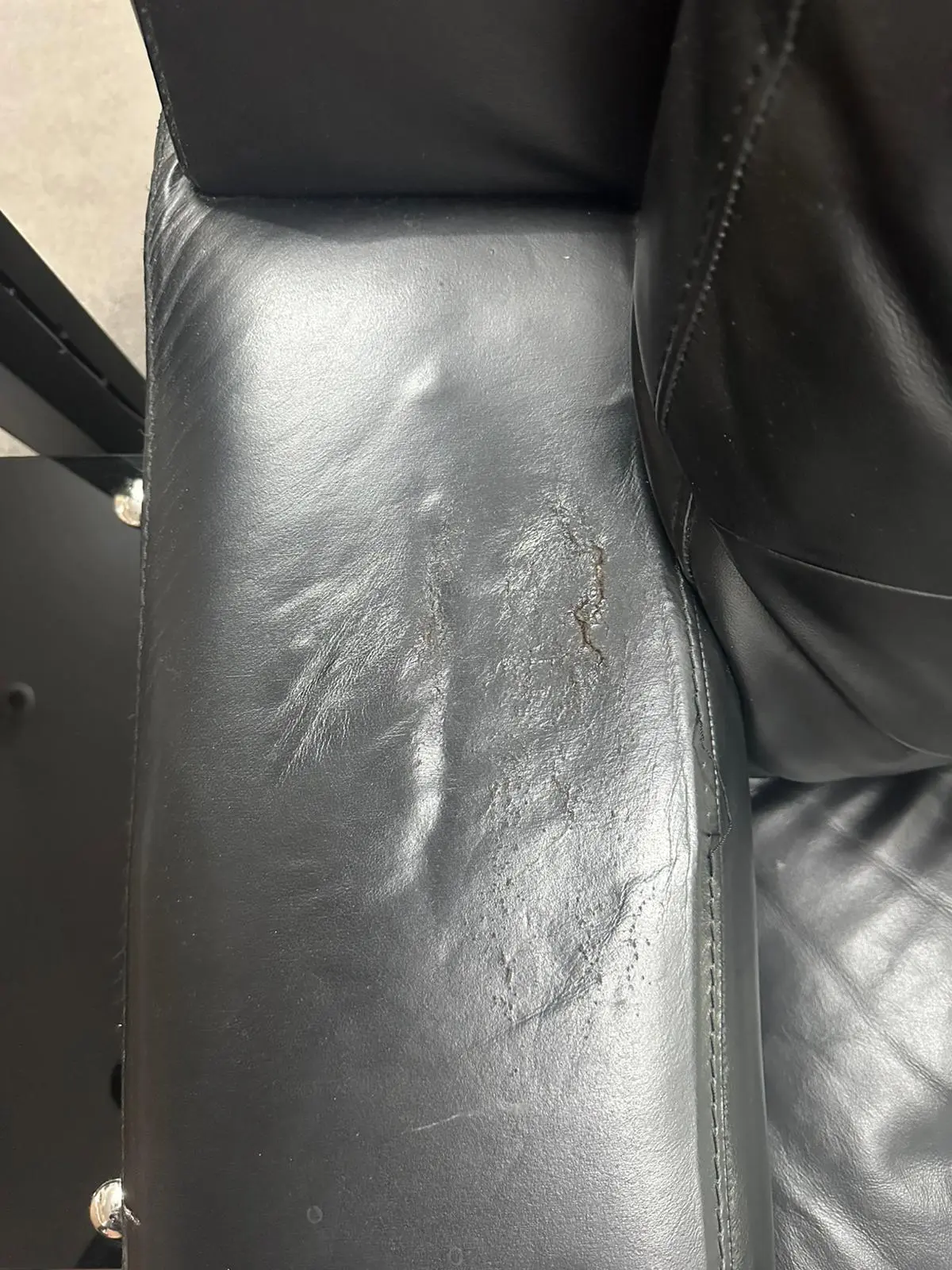 Black Leather Sofa (DFS) for Sale - Great Condition!