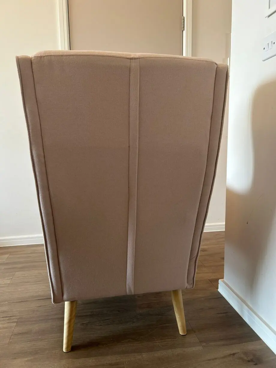 Habitat Callie Fabric Wingback Chair - Pink
