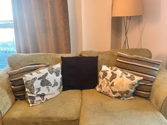 3 Seater Green Sofa and matching Love Seat