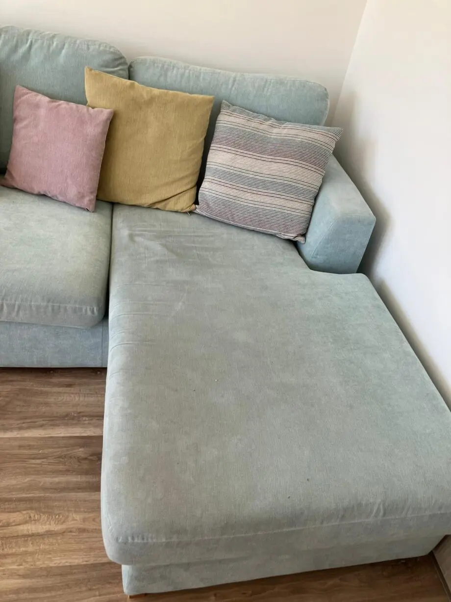 DFS Freya, Duck Egg Green, 4 seater lounger sofa
