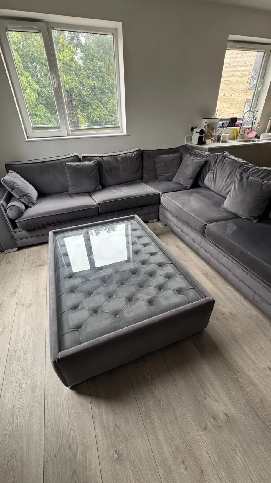 Large L shaped sofa