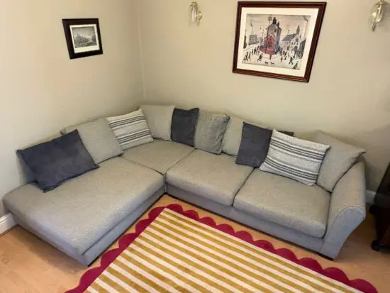 DFS Grey Milford Corner Sofa