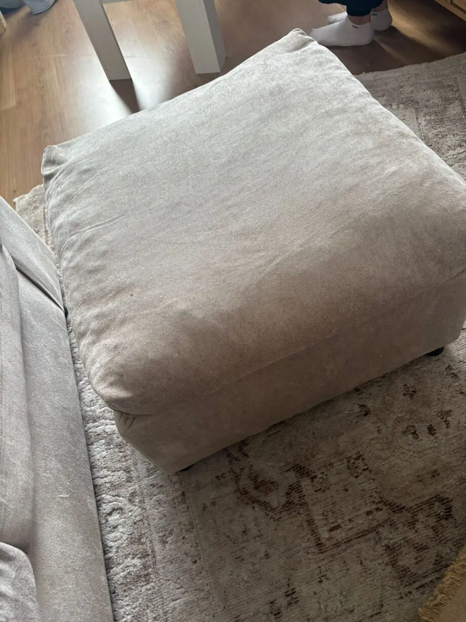 6 Seater Corner Sofa with Footstool