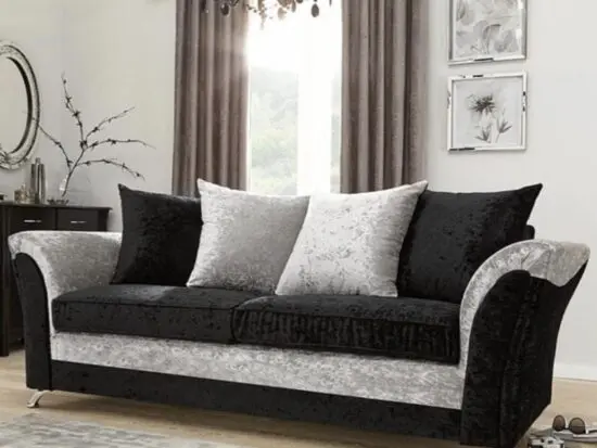 Crushed Fabric Sofa