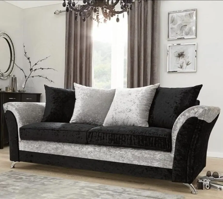 Crushed Fabric Sofa