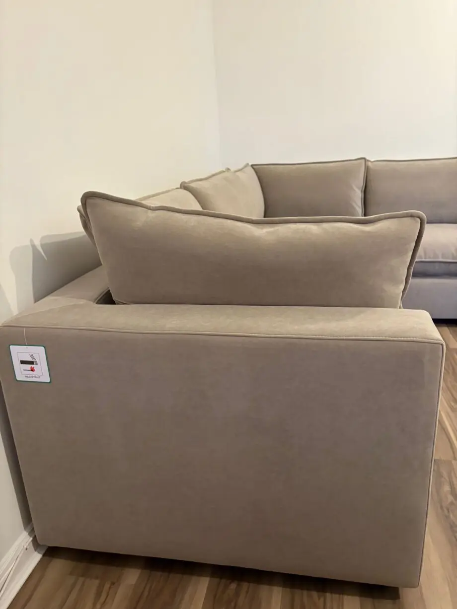 Dusk Boston cirner sofa 5 seater sand color