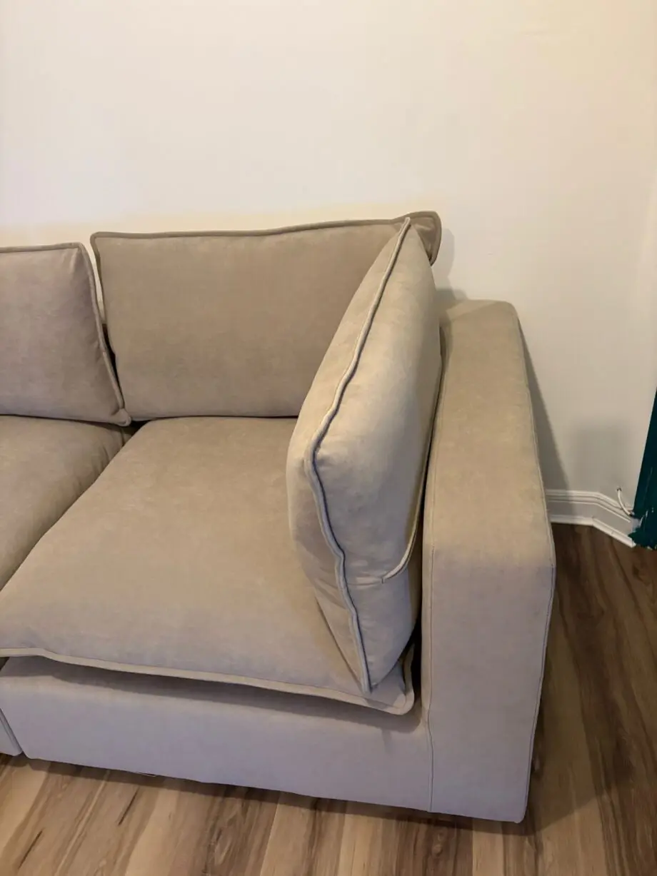 Dusk Boston cirner sofa 5 seater sand color