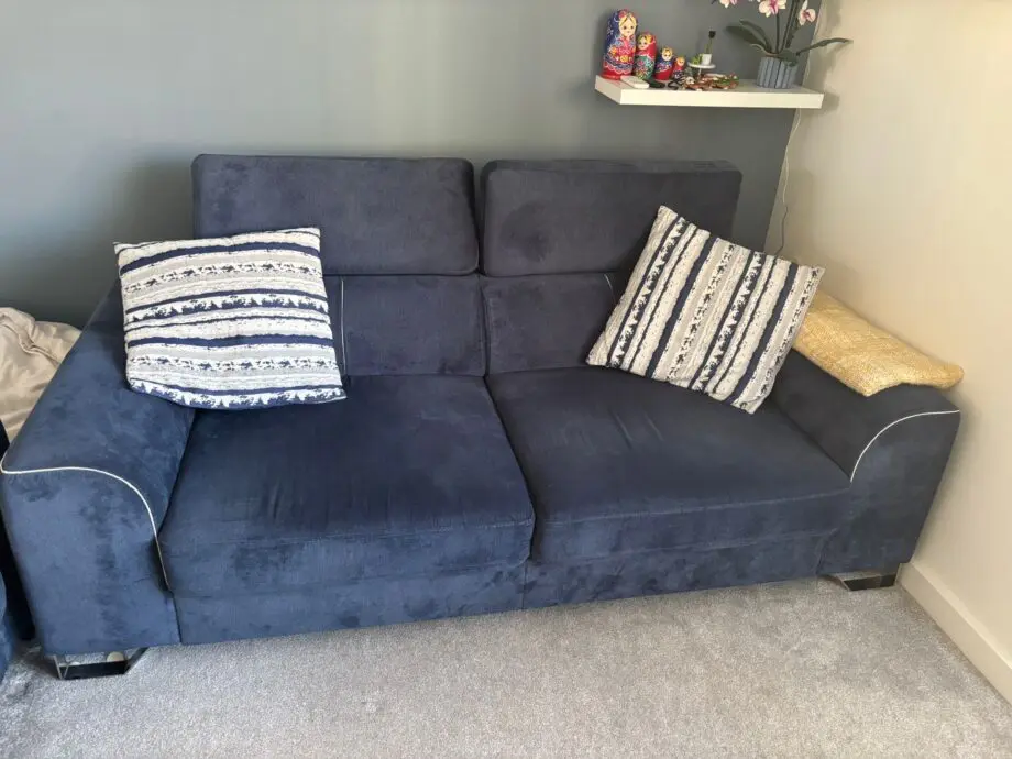 Msofas Blue 2 Seater Sofa x 2