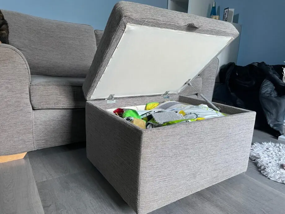 NEXT 3 piece suite - sofa, sofabed and storage footstool.