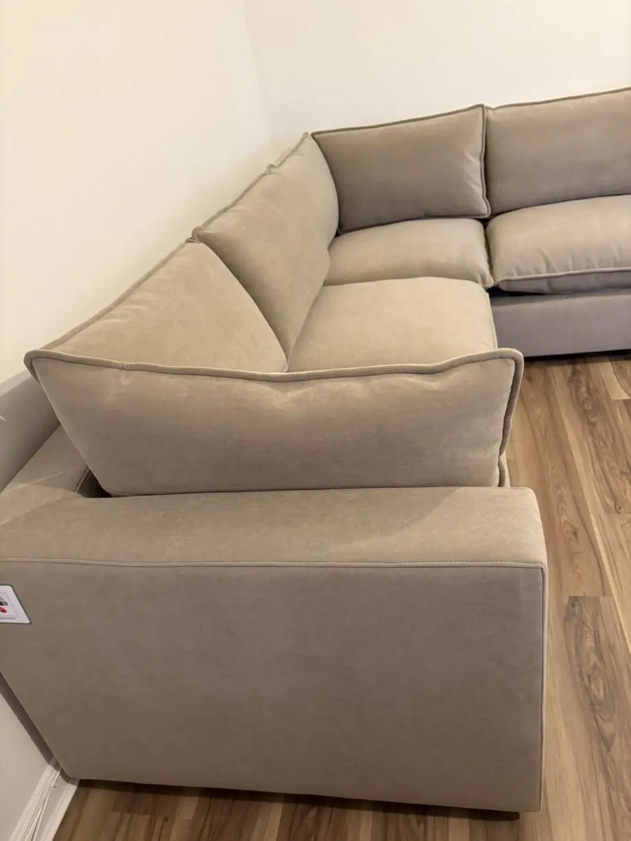 Dusk Boston cirner sofa 5 seater sand color