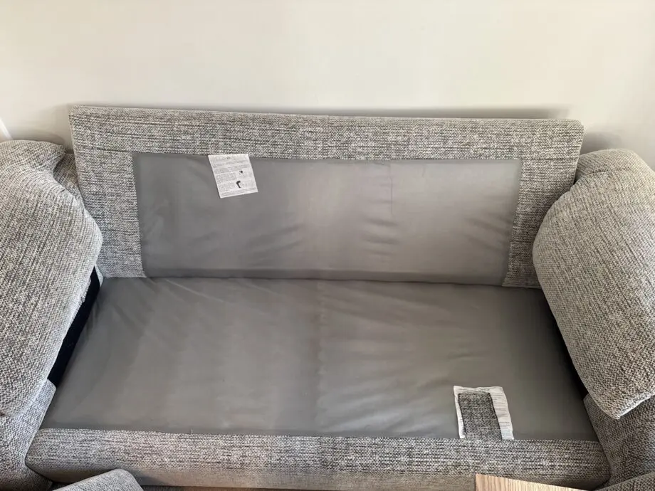 SCS whisper range grey 3 seater sofas