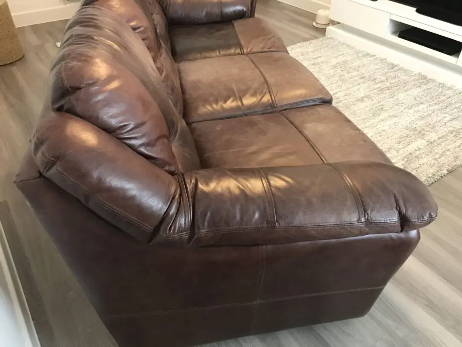 Saxon Ashford Leather 3 piece suite, Old English Brown, bought from Saxon in Bolton! !!!!!!!!!