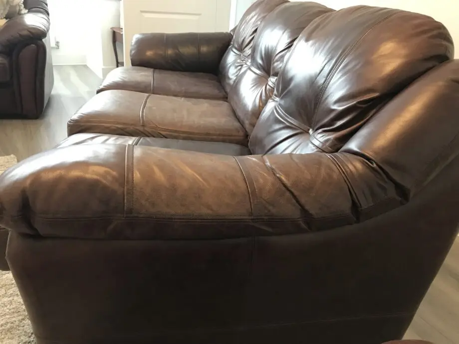 Saxon Ashford Leather 3 piece suite, Old English Brown, bought from Saxon in Bolton! !!!!!!!!!